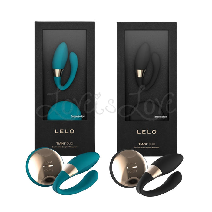 Lelo Tiani Duo Dual-Action Couple's Massager Ocean Blue and Black
