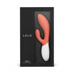 Lelo Ina 3 Rabbit Vibrator Seaweed or Seeform or Coral Red Buy in Singapore LoveisLove U4Ria 