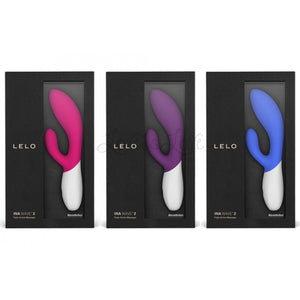 Lelo Ina Wave 2 Rabbit Vibrator Cerise or Plum or Blue Buy in Singapore LoveisLove U4Ria 