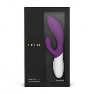 Lelo Ina Wave 2 Rabbit Vibrator Cerise or Plum or Blue Buy in Singapore LoveisLove U4Ria 