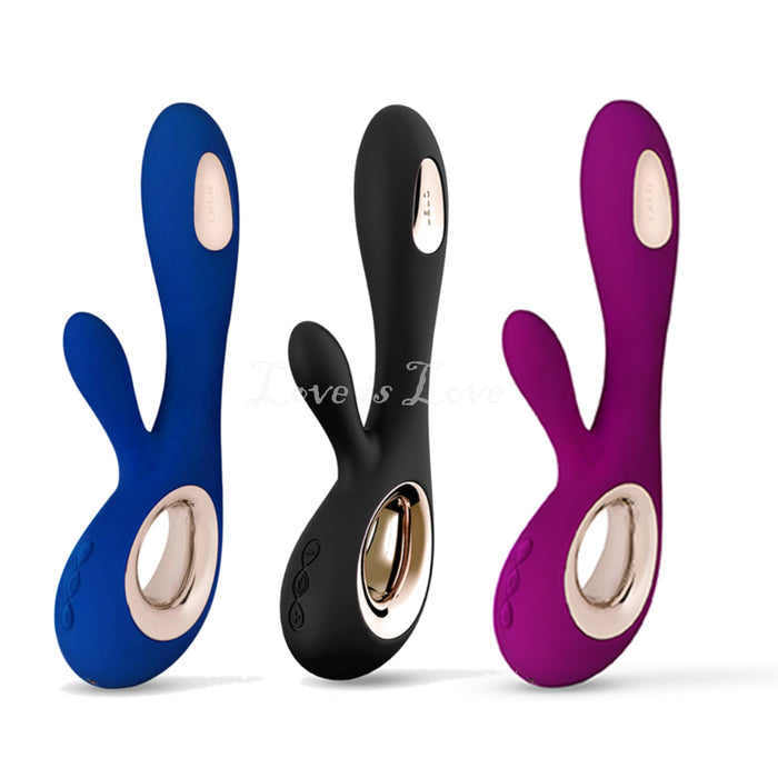 Lelo Soraya Wave Rabbit Dual-Action Vibrator Black or Deep Rose or Midnight Blue