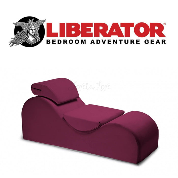 Liberator Esse Lounger Sex Furniture Microvelvet Merlot