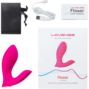 Lovense Flexer Insertable App-Controlled Dual Panties Vibrator Buy in Singapore LoveisLove U4Ria 