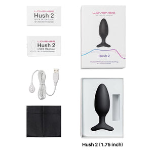 Lovense Hush 2 App-Controlled Butt Plug [Authorized Dealer]