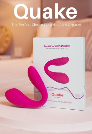 Lovense Dolce Quake Adjustable Dual Vibrator App-Controlled buy at LoveisLove U4Ria Singapore