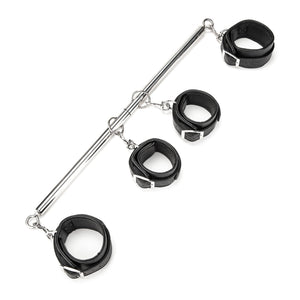 Lux Fetish 4 Cuff Expandable Spreader Bar Set With Detachable Wrist & Ankle Cuffs Buy in Singapore LoveisLove U4Ria 