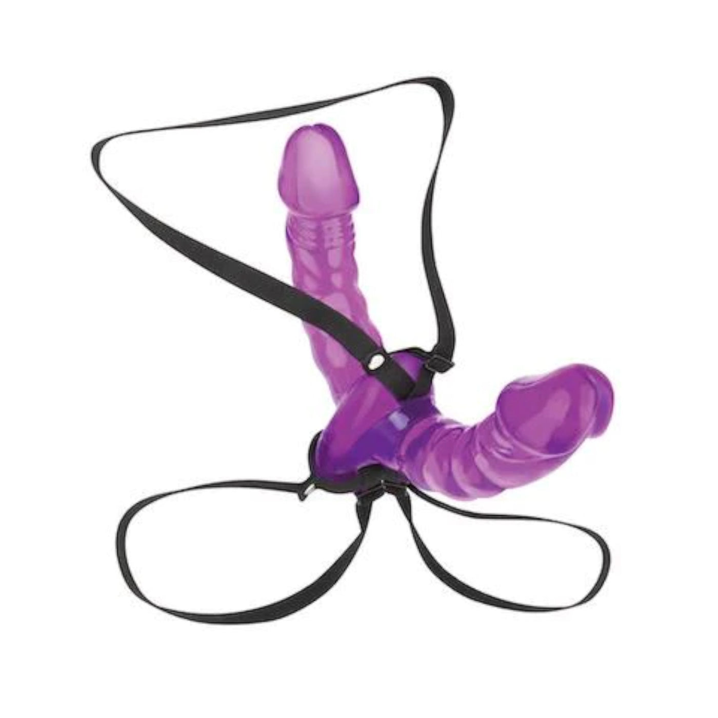 Lux Fetish Pleasure for 2 Double-Ended Dildo Strap-On Purple Buy in Singapore LoveisLove U4Ria