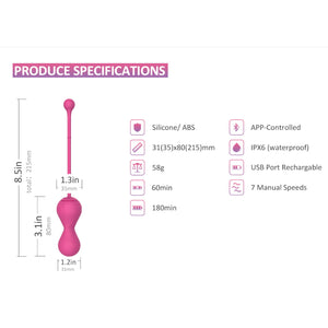 Magic Motion App-Controlled Smart Kegel Master Gen 2 Balls Pink Buy in Singapore LoveisLove U4Ria 