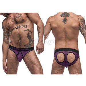 Male Power Airotic Mesh Butt Out Bikini Purple Small buy in Singapore LoveisLove U4ria