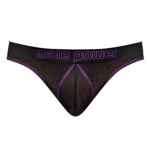 Male Power Airotic Mesh Enhancer Thong Black/Purple S/M or L/XL Buy in Singapore LoveisLove U4Ria 