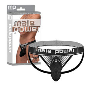 Male Power Cock Pit Fishnet Cock Ring Jock Underwear