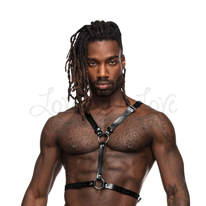 Male Power PU Leather Men's Sagittarius Black O/S
