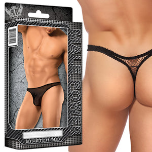 Male Power Stretch Net Bong Thong Size S/M