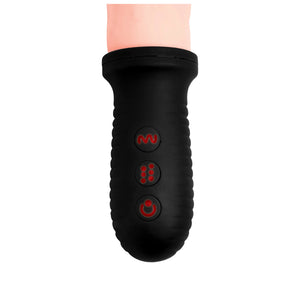 Master Series 8X Auto Pounder Vibrating and Thrusting Dildo with Handle Beige buy in Singapore LoveisLove U4ria