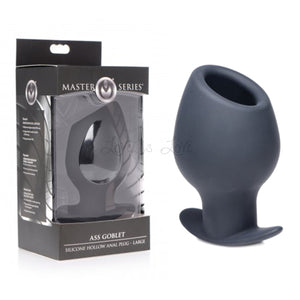 Master Series Ass Goblet Silicone Hollow Anal Plug Small or Large Buy in Singapore LoveisLove U4Ria 