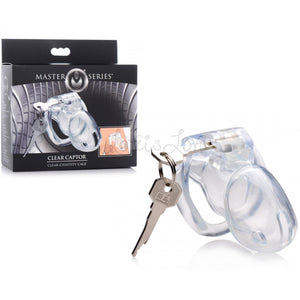 Master Series Clear Captor Chastity Cage Small