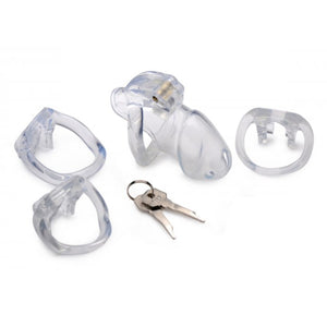 Master Series Clear Captor Chastity Cage Small