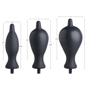 Master Series Dark Inflator Inflatable Anal Plug buy in Singapore LoveisLove U4ria