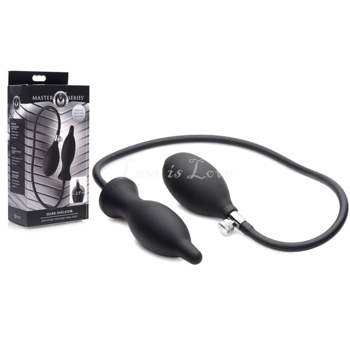 Master Series Dark Inflator Inflatable Anal Plug
