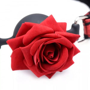 Master Series Full Bloom Silicone Ball Gag With Rose love is love buy sex toys in singapore u4ria loveislove