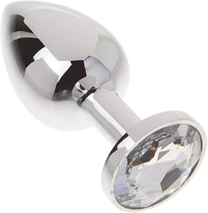 Master Series Lucent Anal Jewelry Butt Plug Diamond Weighted