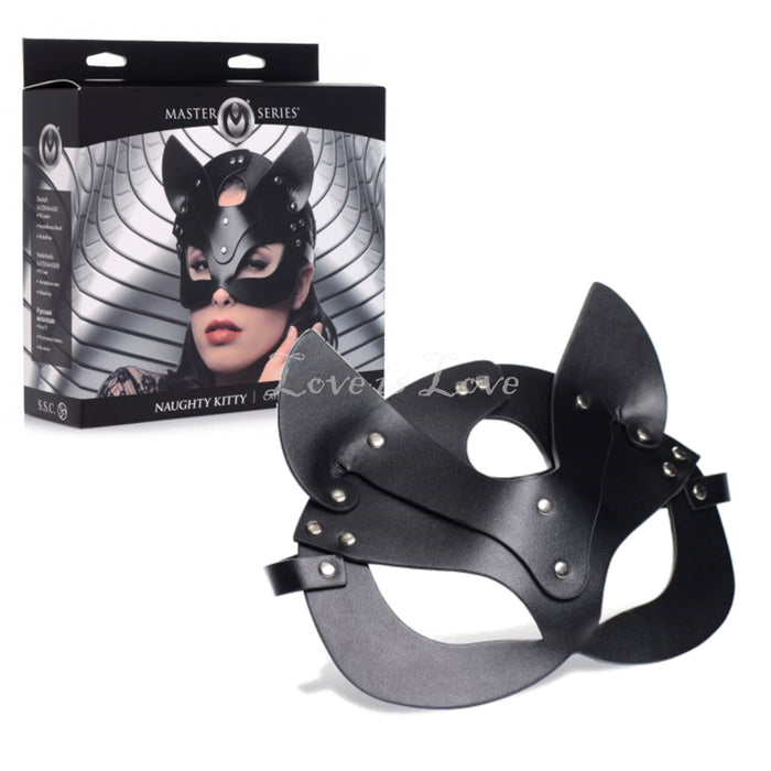 Master Series Naughty Kitty Cat Mask Black