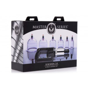 Master Series Sukshen 6 Piece Cupping Set with Acu-Points