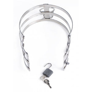 Master Series Trinity Stainless Steel Locking Collar Buy in Singapore LoveisLove U4Ria 