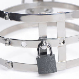 Master Series Trinity Stainless Steel Locking Collar Buy in Singapore LoveisLove U4Ria 