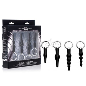 Master Series 4 Piece Silicone Anal Ringed Rimmer Set Buy in Singapore U4ria LoveisLove