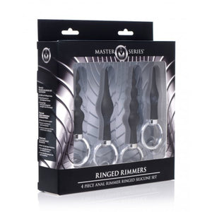 Master Series 4 Piece Silicone Anal Ringed Rimmer Set Buy in Singapore U4ria LoveisLove
