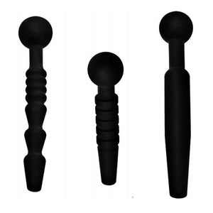 Master Series Dark Rods 3 Piece Silicone Penis Plug Set Buy in Singapore LoveisLove U4ria 