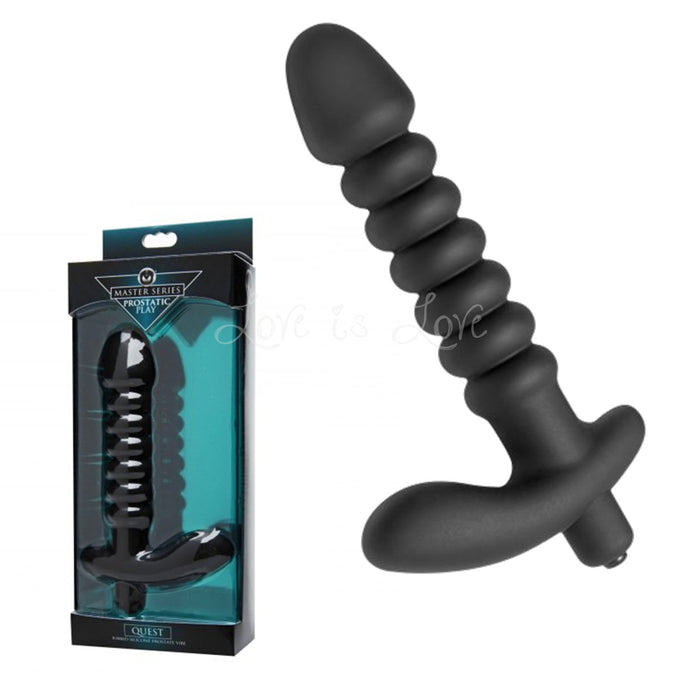 Master Series Quest Ribbed Silicone Prostate Vibe