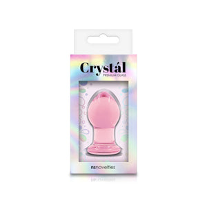 NS Novelties Crystal Glass Butt Plug Blue 2.5 Inch Small Blue or Pink buy in Singapore LoveisLove U4ria