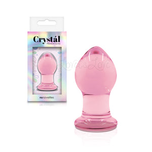 NS Novelties Crystal Glass Butt Plug Blue 2.5 Inch Small Blue or Pink buy in Singapore LoveisLove U4ria