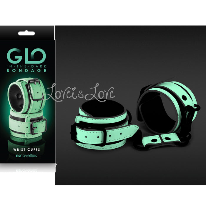 NS Novelties GLO Bondage Wrist Cuff (Popular Glow In The Dark Bondage)