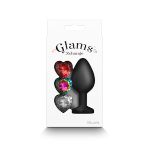 NS Novelties Glams Xchange Heart Silicone Butt Plug Buy in Singapore LoveisLove U4Ria 