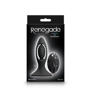 NS Novelties Renegade V2 Rechargeable Anal Plug With Remote Controlled Black Buy in Singapore LoveisLove U4Ria 