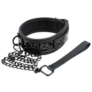 NS Novelties Sinful 1" Collar And Leash Black Love Is Love u4ria Buy In Singapore Sex Toys 