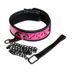 NS Novelties Sinful 1" Collar And Leash Pink Love Is Love u4ria Buy In Singapore Sex Toys 