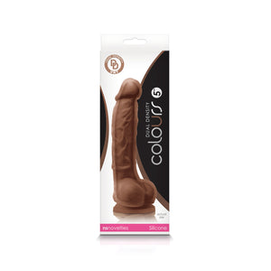 NS Novelties Colours Dual Density 5 Inch Dildo White and Brown buy in Singapore LoveisLove U4ria