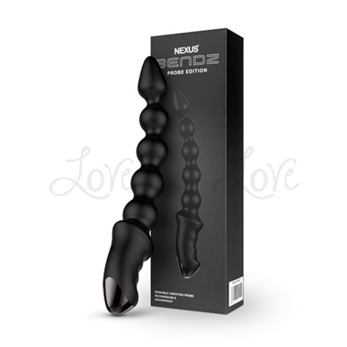 Nexus Bendz Bendable Rippled Vibrating Probe Black