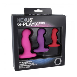 Nexus G-Play Plus Trio Rechargeable Prostate Massager Multi Color  Buy in Singapore LoveisLove U4Ria 