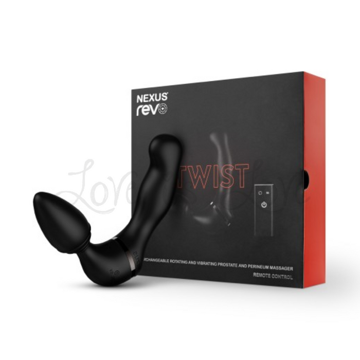 Nexus Revo Twist Interchangeable Rotating and Vibrating Prostate And Perineum Massager