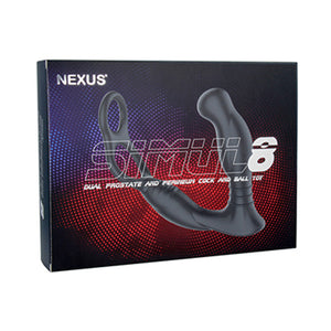 Nexus SIMUL8 Vibrating Double Cock Ring & Prostate Stimulator buy in singapore LoveisLove U4ria