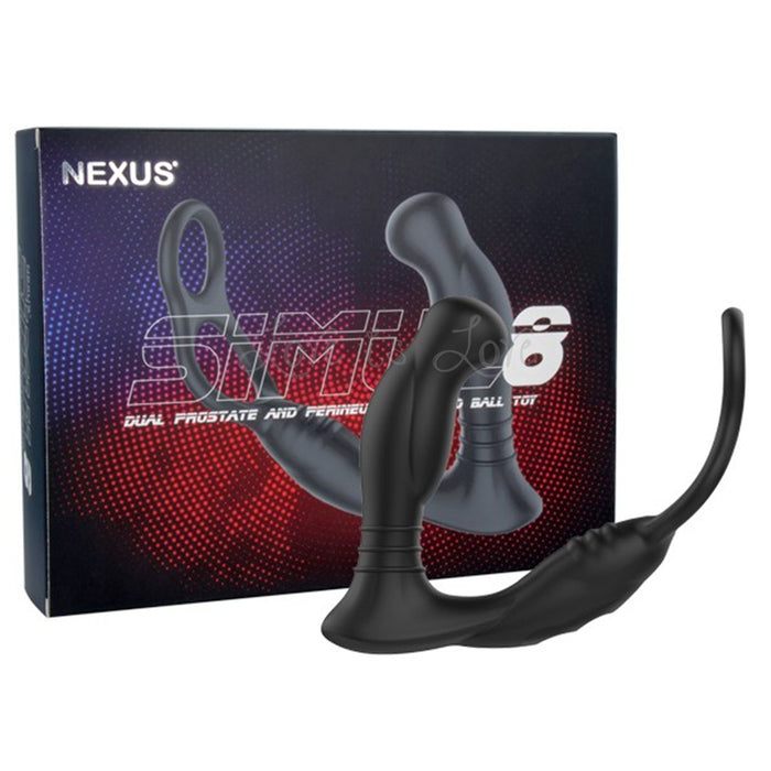 Nexus SIMUL8 Vibrating Double Cock Ring & Prostate Stimulator