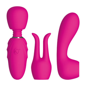 Nomi Tang Pocket Wand Mini Massager With 2 Attachments Lavender or Hot Pink [Authorized Dealer] Buy in Singapore LoveisLove U4Ria