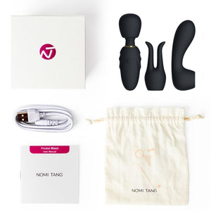 Nomi Tang Pocket Wand Mini Massager With 2 Attachments love is love buy sex toys in singapore u4ria loveislove