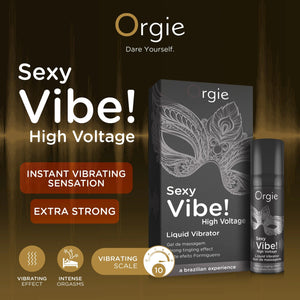 Orgie Sexy Vibe Liquid Vibrator High Voltage Instant Vibrating Sensation Extra Strong Arousal Orgasm Gel buy at LoveisLove U4Ria Singapore