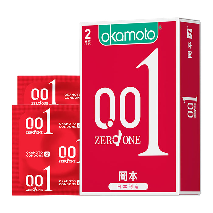 Okamoto 0.01 Polyurethane Condom (2 Pcs)